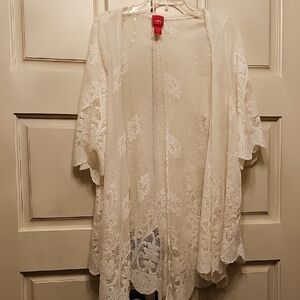 Daytrip Beige Lace Cardigan